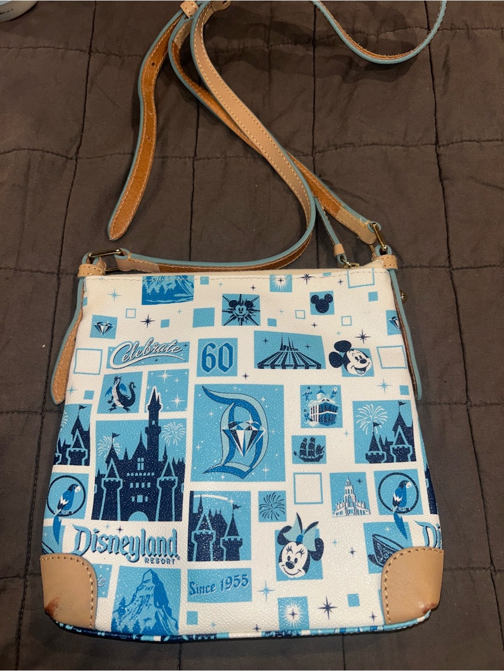 Dooney & Bourke Disneyland Castle 60th Anniversary Crossbody Handbag - Picture 2 of 3